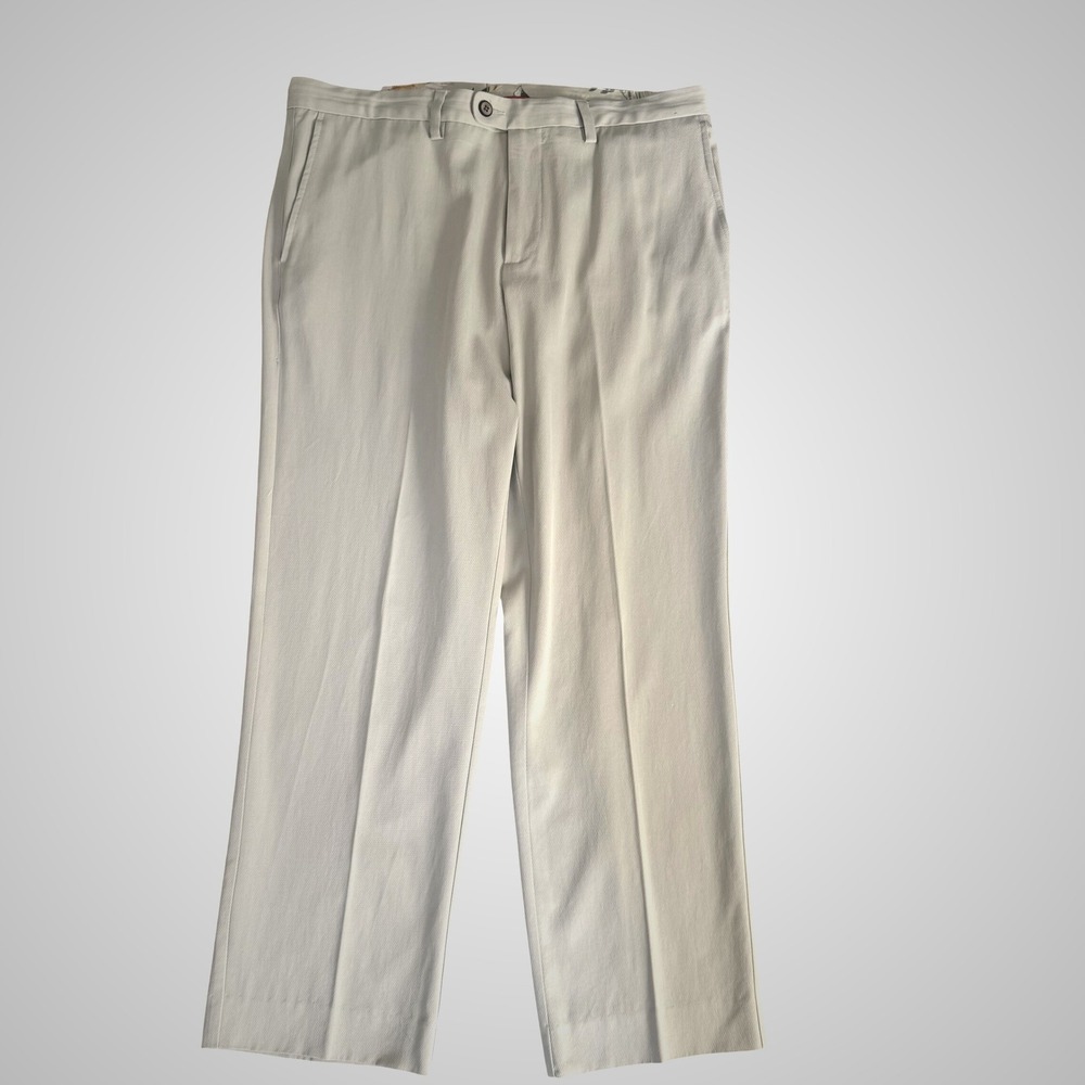 Tommy Bahama Mens Silk‎ Chino Pants Straight Fit Casual Dress Trousers 36x30 Tan